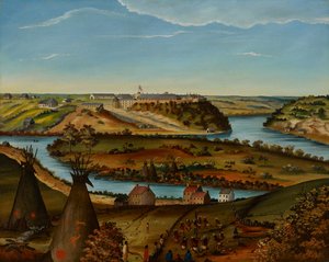 Ansicht von Fort Snelling, ca. 1850